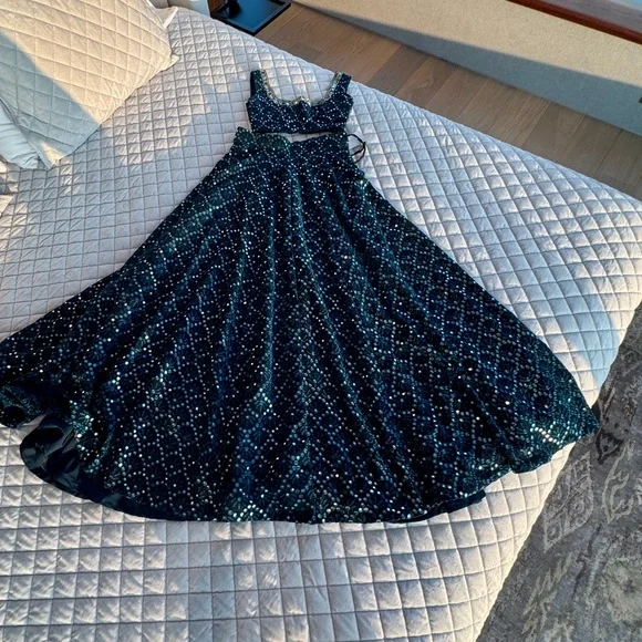 Teal “Blueberry Sorbet” Set from The Saree Room- Brand New! - Picture 5 of 9